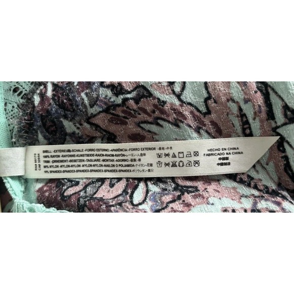 Intimately Free People Marsha Lace Slip Dress Turquoise Blue Floral Flowing XS - Picture 16 of 16